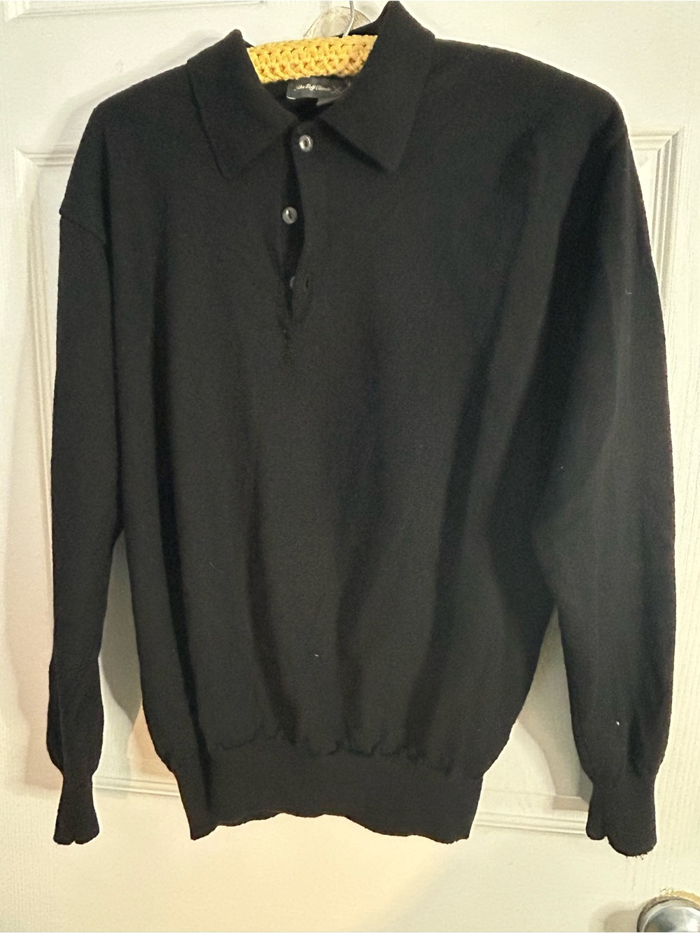 Nike golf classic merino wool made in Italy black sweater Sz XL men